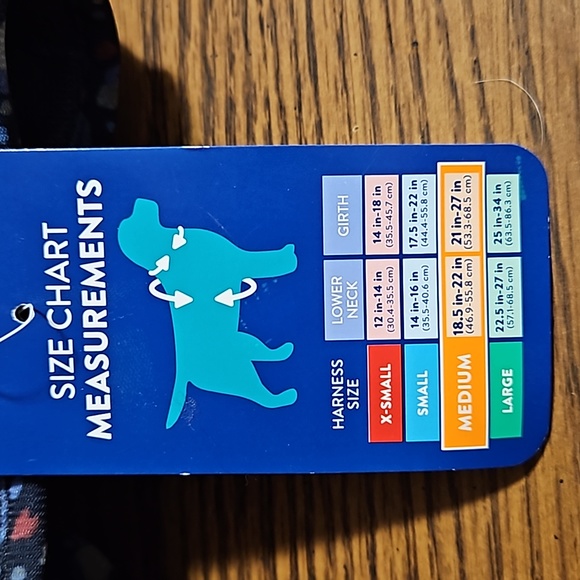 TOP-PAW Dog Walking Harness-Navy Blue Terrazzo-Adjustable Comfort-New-Sz M - Picture 5 of 5